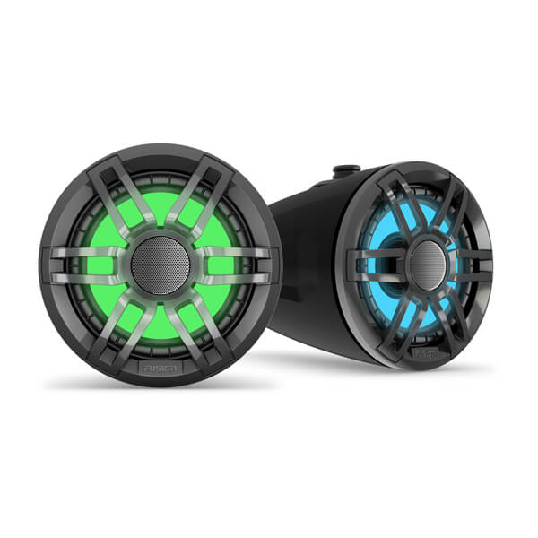 Fusion XS Series 6.5" Wake Tower Speaker Sports Black RGB LED XS-FLT652SPB