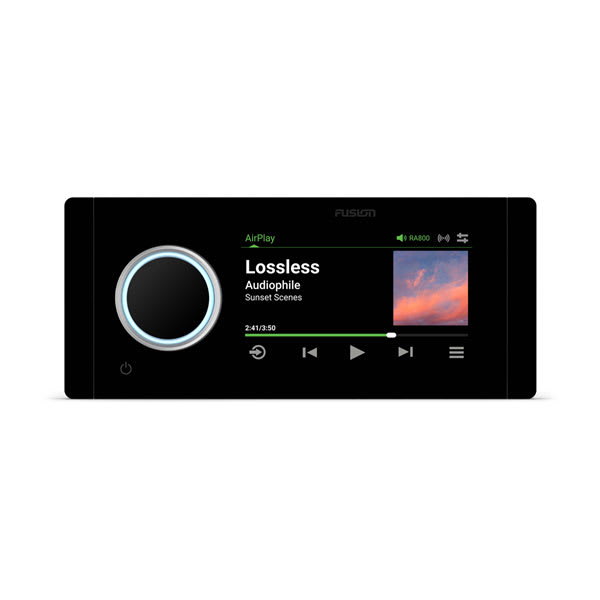 Fusion Apollo MS-RA800 Marine Stereo front view